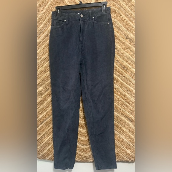 Urban Outfitters BDG Black Corduroy High Rise Mom Jeans/Pants,Straight Leg,26 - Picture 1 of 9